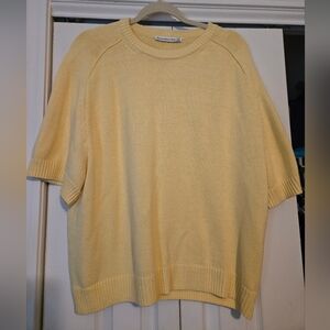 Abercrombie & Fitch Yellow Sweater Tee